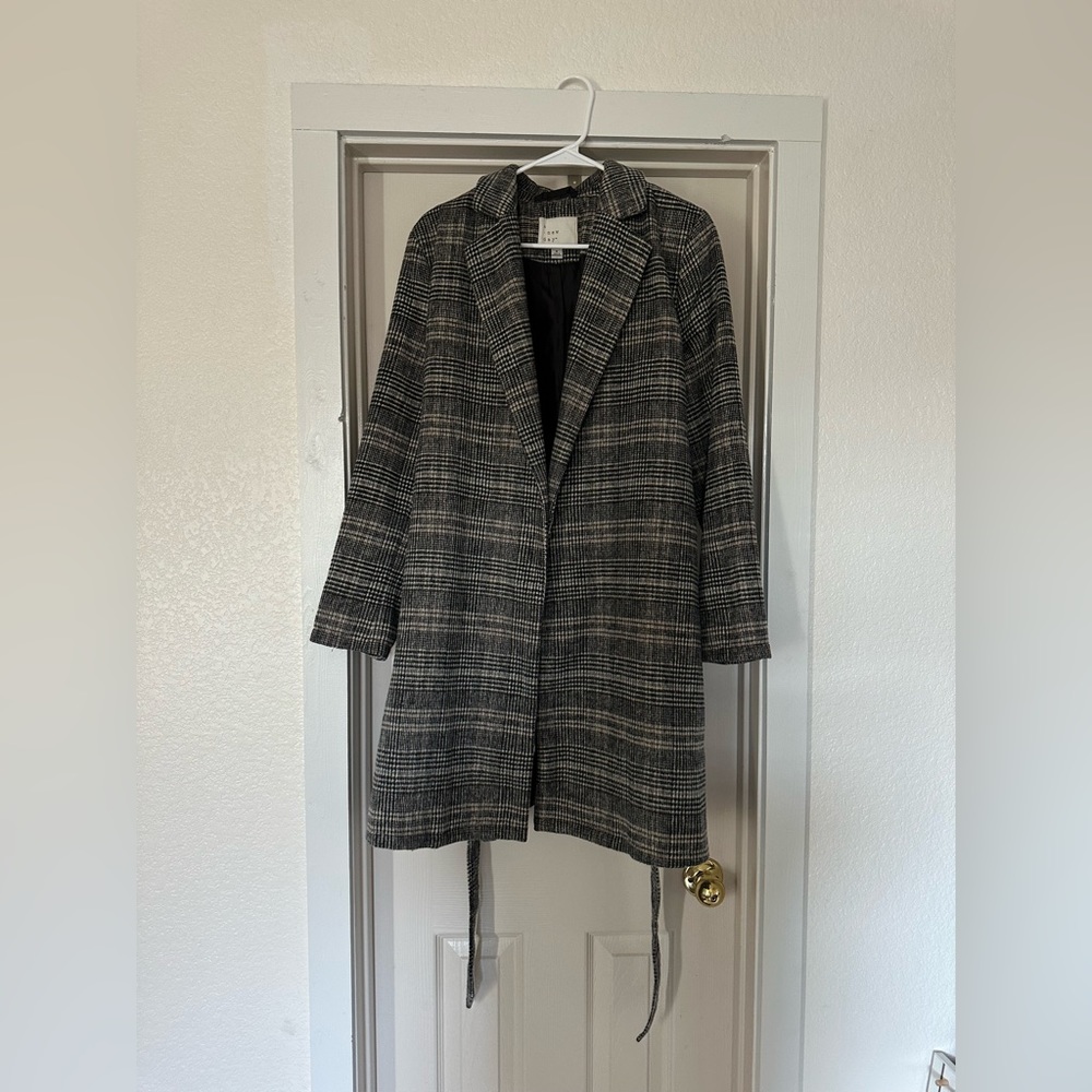Plaid Pea Coat